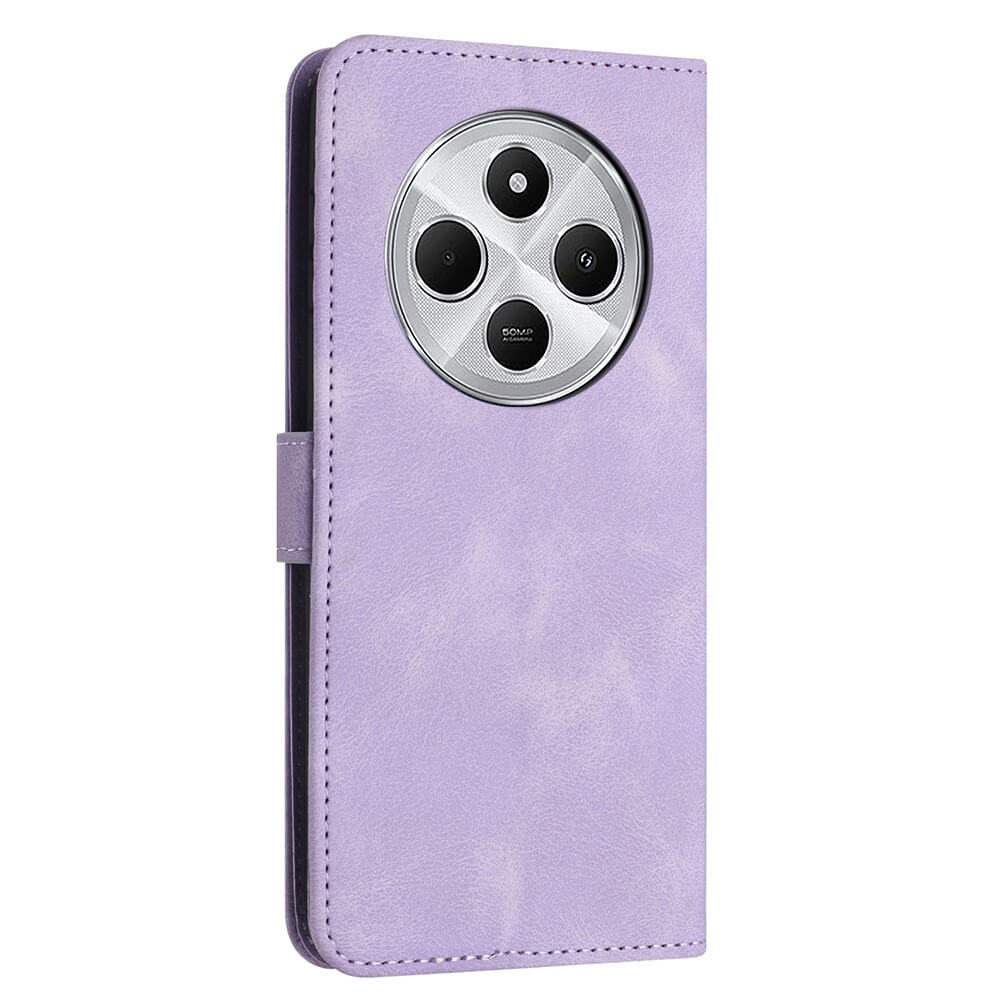 Xiaomi Redmi 14C / Poco C75 - Custodia in pelle scamosciata dal design vintage