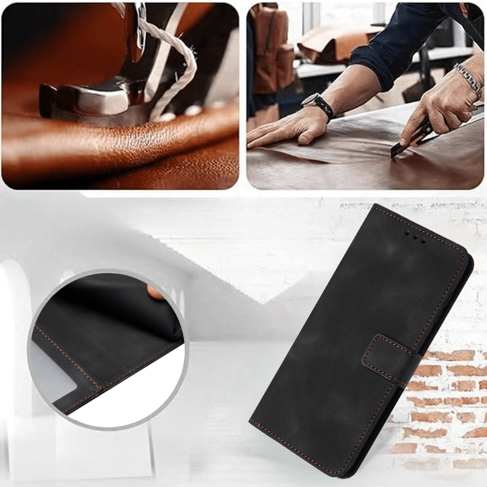 Xiaomi Redmi 14C / Poco C75 - Custodia in pelle scamosciata dal design vintage