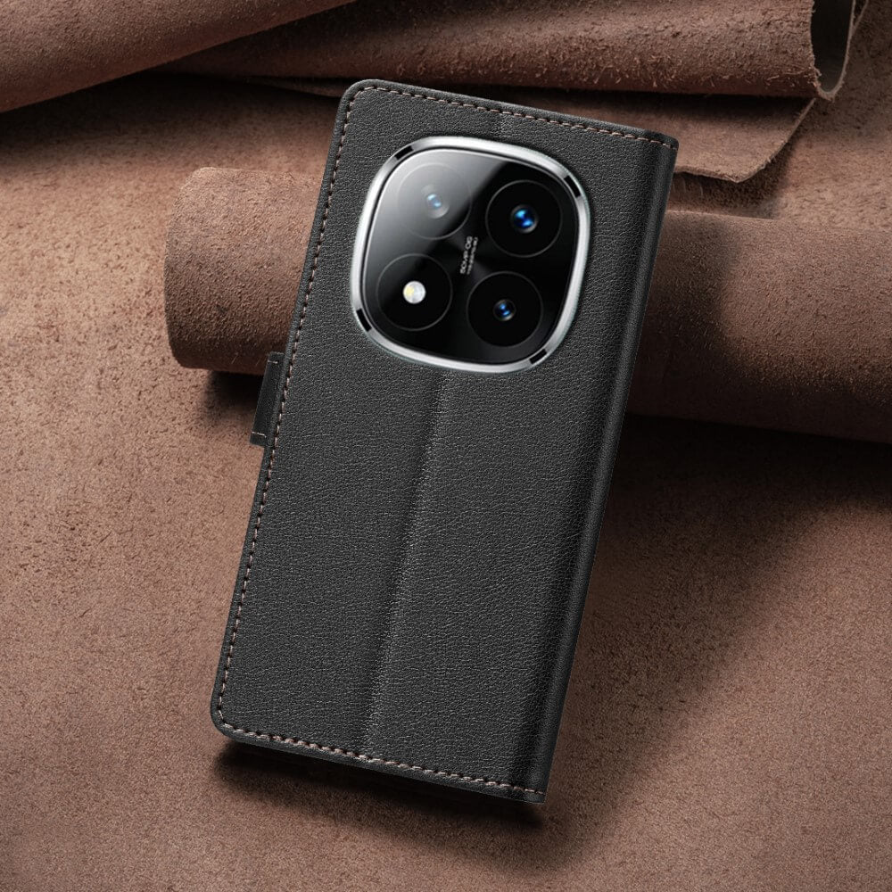 Xiaomi Redmi Note 14 Pro+ / Pro 5G - BINFEN Leder Etui Hülle mit RFID Blocker
