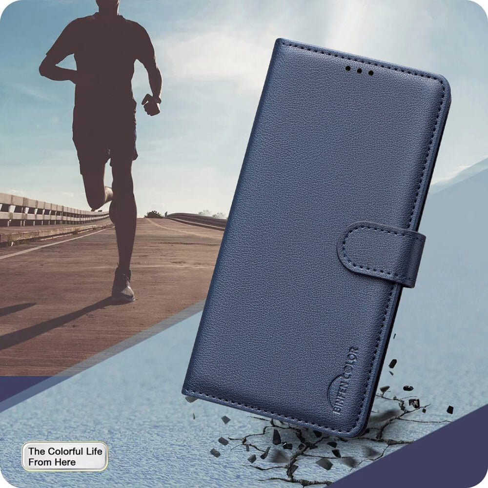 Xiaomi Redmi Note 14 Pro+ / Pro 5G - BINFEN Leder Etui Hülle mit RFID Blocker