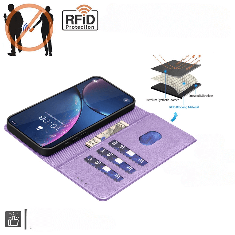 Xiaomi Redmi Note 14 Pro+ / Pro 5G - BINFEN Leder Etui Hülle mit RFID Blocker