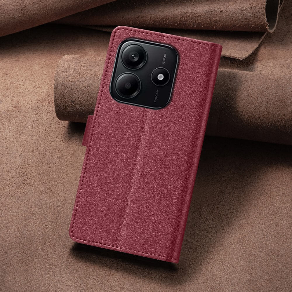 Xiaomi Redmi Note 14 5G - BINFEN Leder Etui Hülle mit RFID Blocker