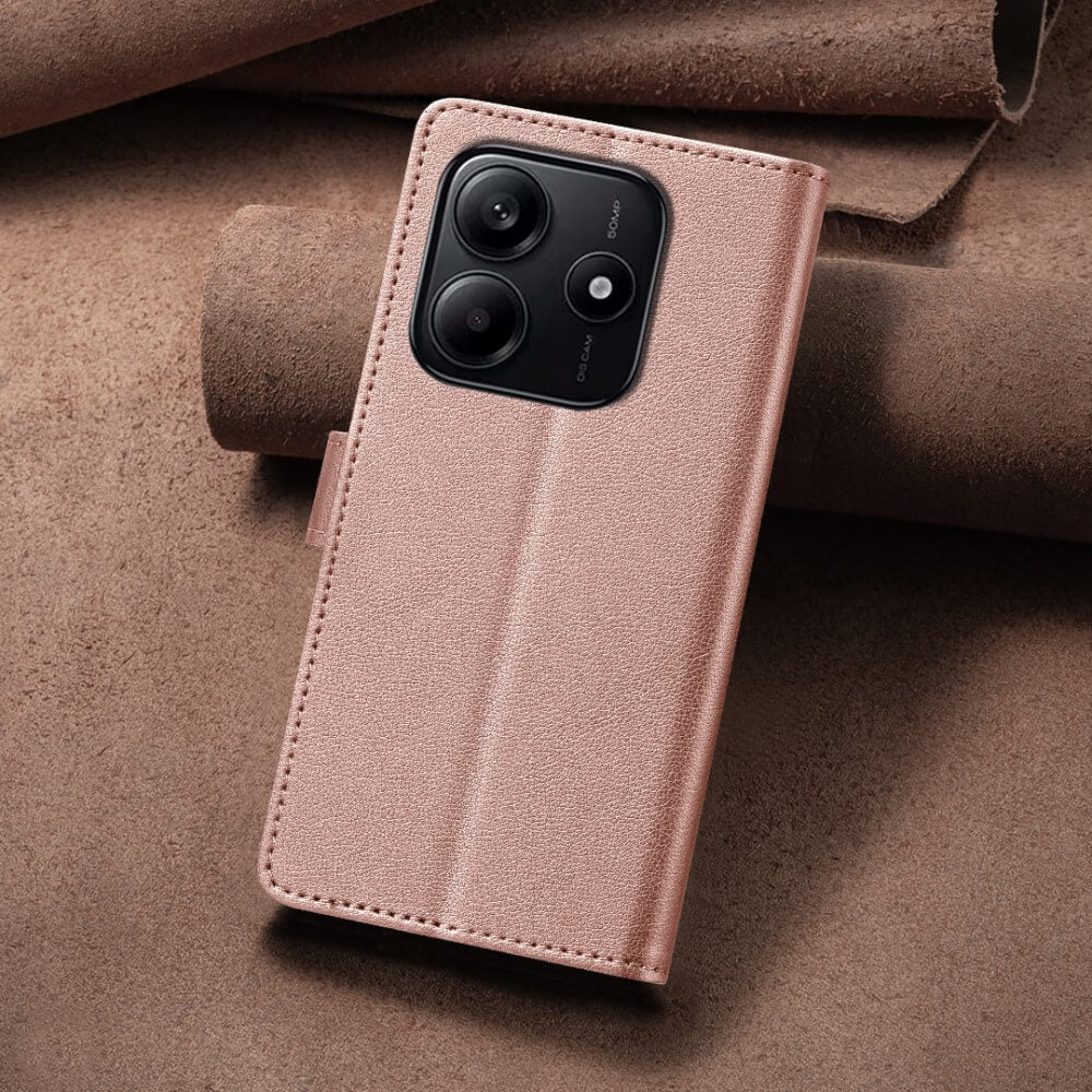 Xiaomi Redmi Note 14 5G - BINFEN Leder Etui Hülle mit RFID Blocker