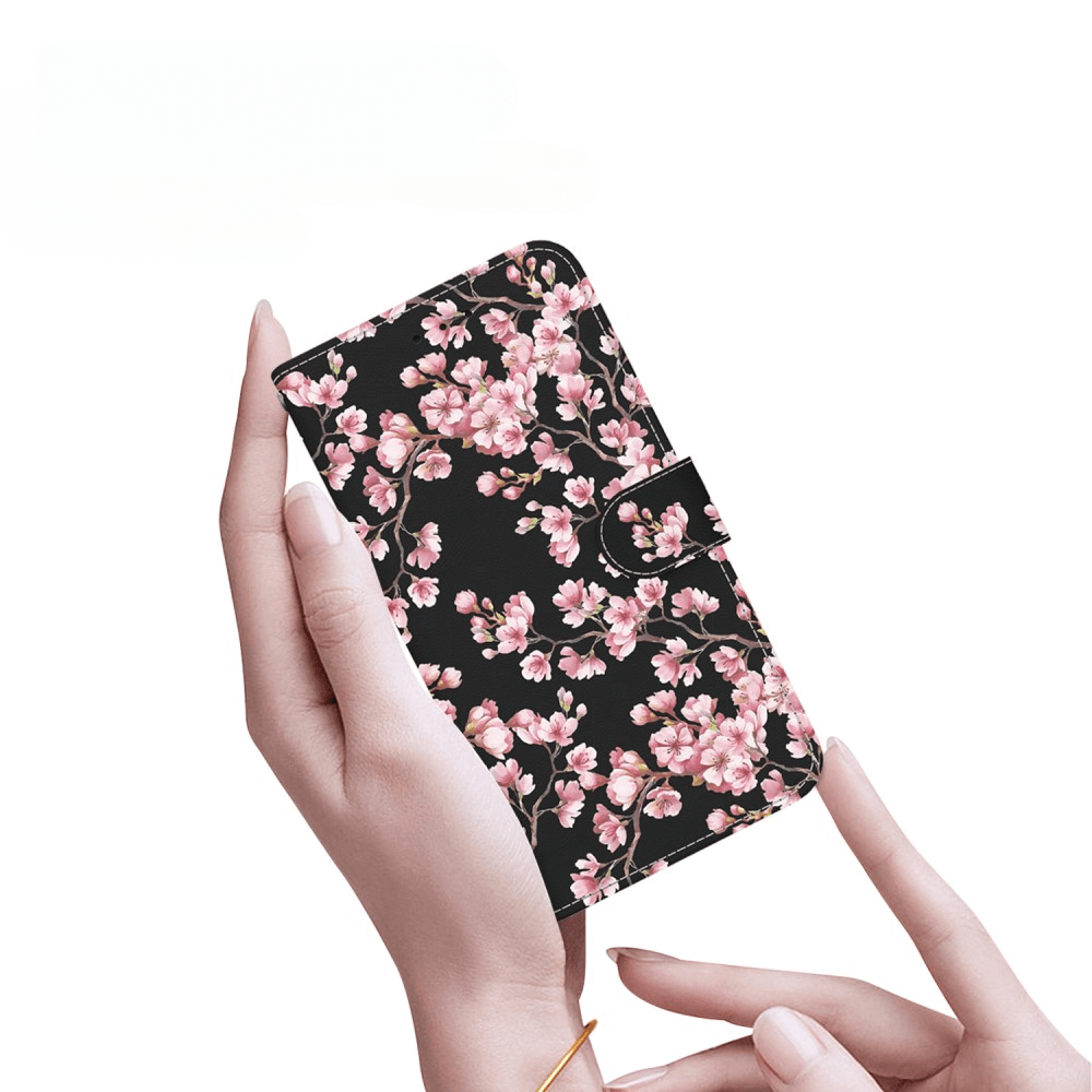 Galaxy S25+ Plus - Tasche Hülle mit Blüten Motiv