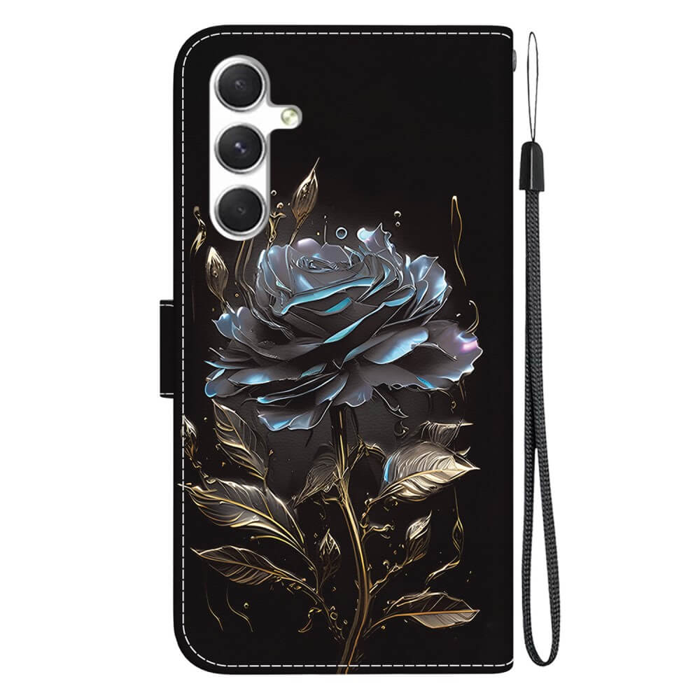 Galaxy S25+ Plus - Tasche Hülle mit Blüten Motiv