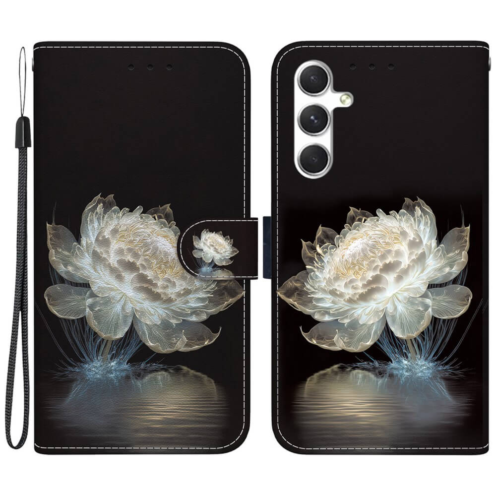 Galaxy S25+ Plus - Tasche Hülle mit Blüten Motiv