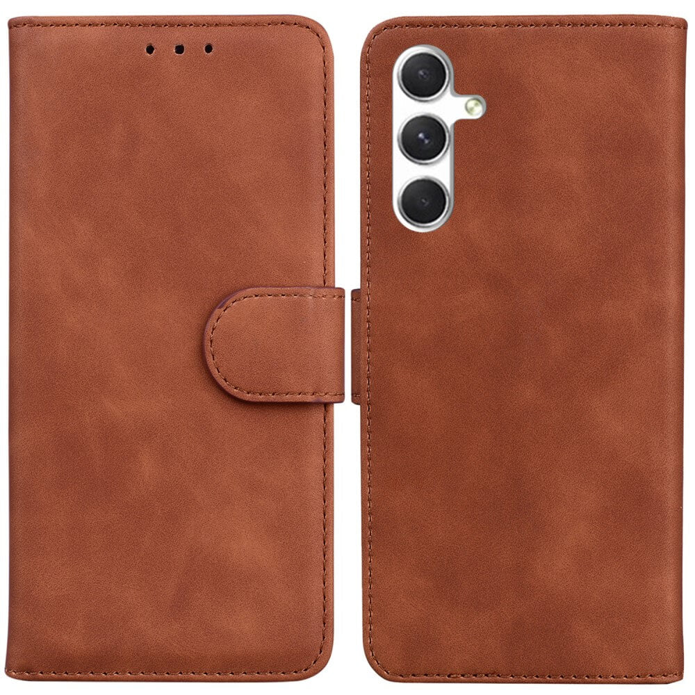 Galaxy S25+ Plus - Solide Leder Etui Hülle