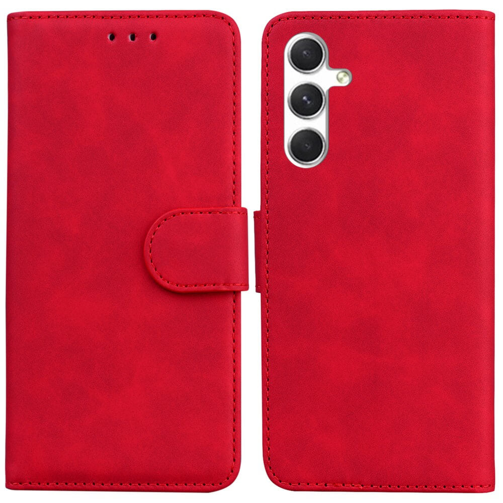 Galaxy S25+ Plus - Solide Leder Etui Hülle