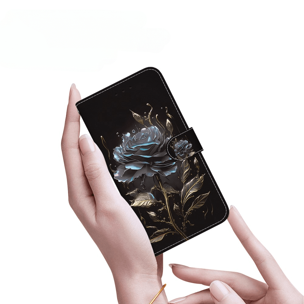 Galaxy S25 - Tasche Hülle mit Blüten Motiv