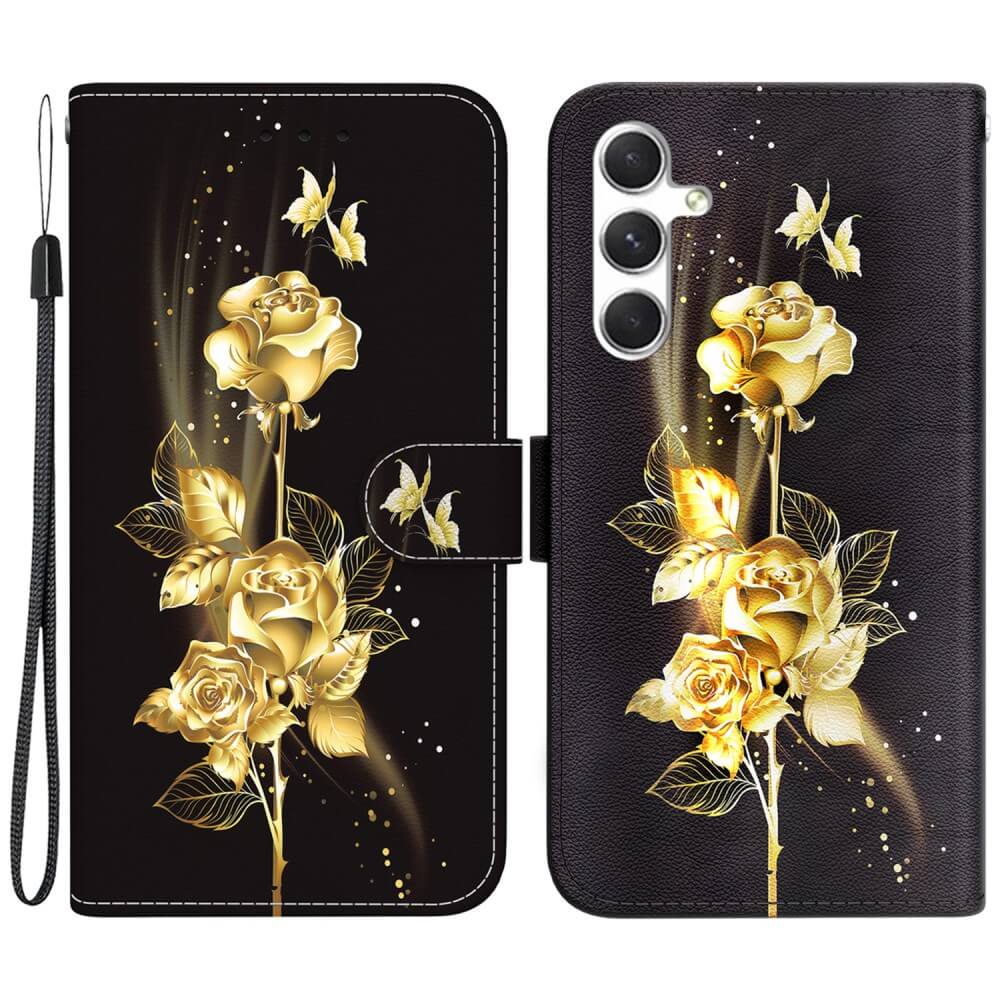 Galaxy S25 - Tasche Hülle mit Blüten Motiv