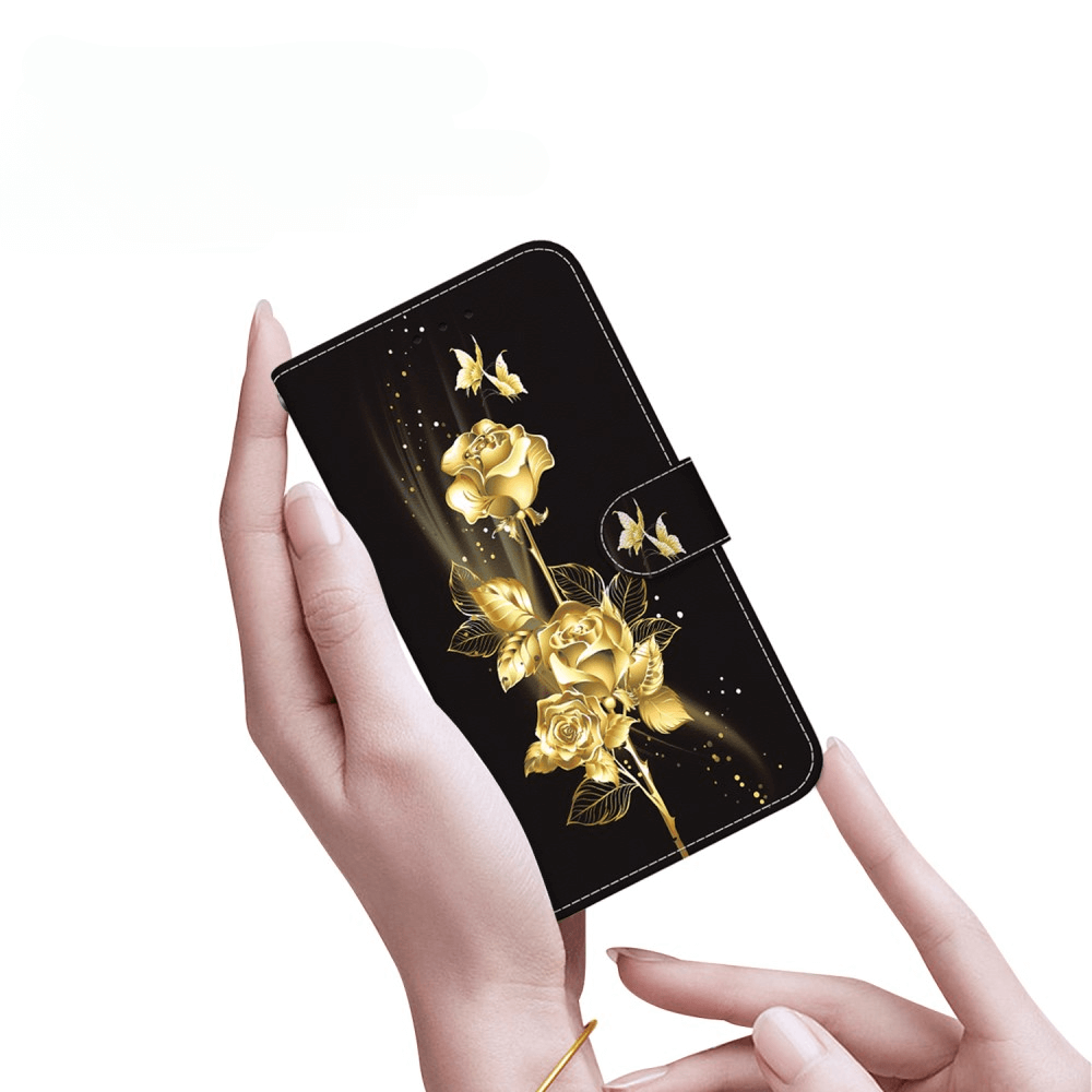 Galaxy S25 - Tasche Hülle mit Blüten Motiv