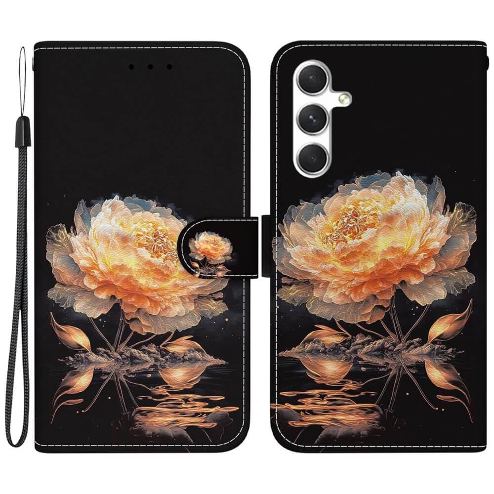 Galaxy S25 - Tasche Hülle mit Blüten Motiv