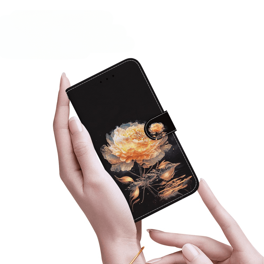 Galaxy S25 - Tasche Hülle mit Blüten Motiv