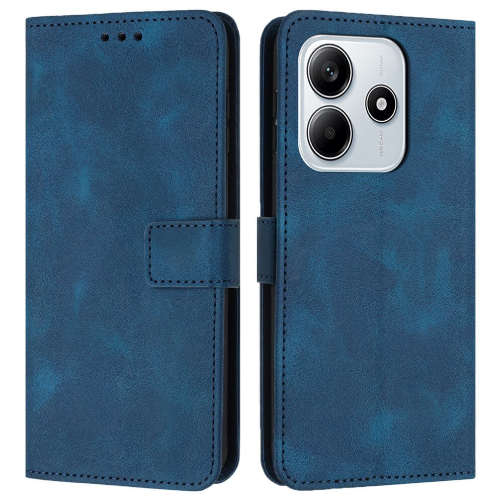 Xiaomi Redmi Note 14 5G - Custodia in pelle scamosciata dal design vintage