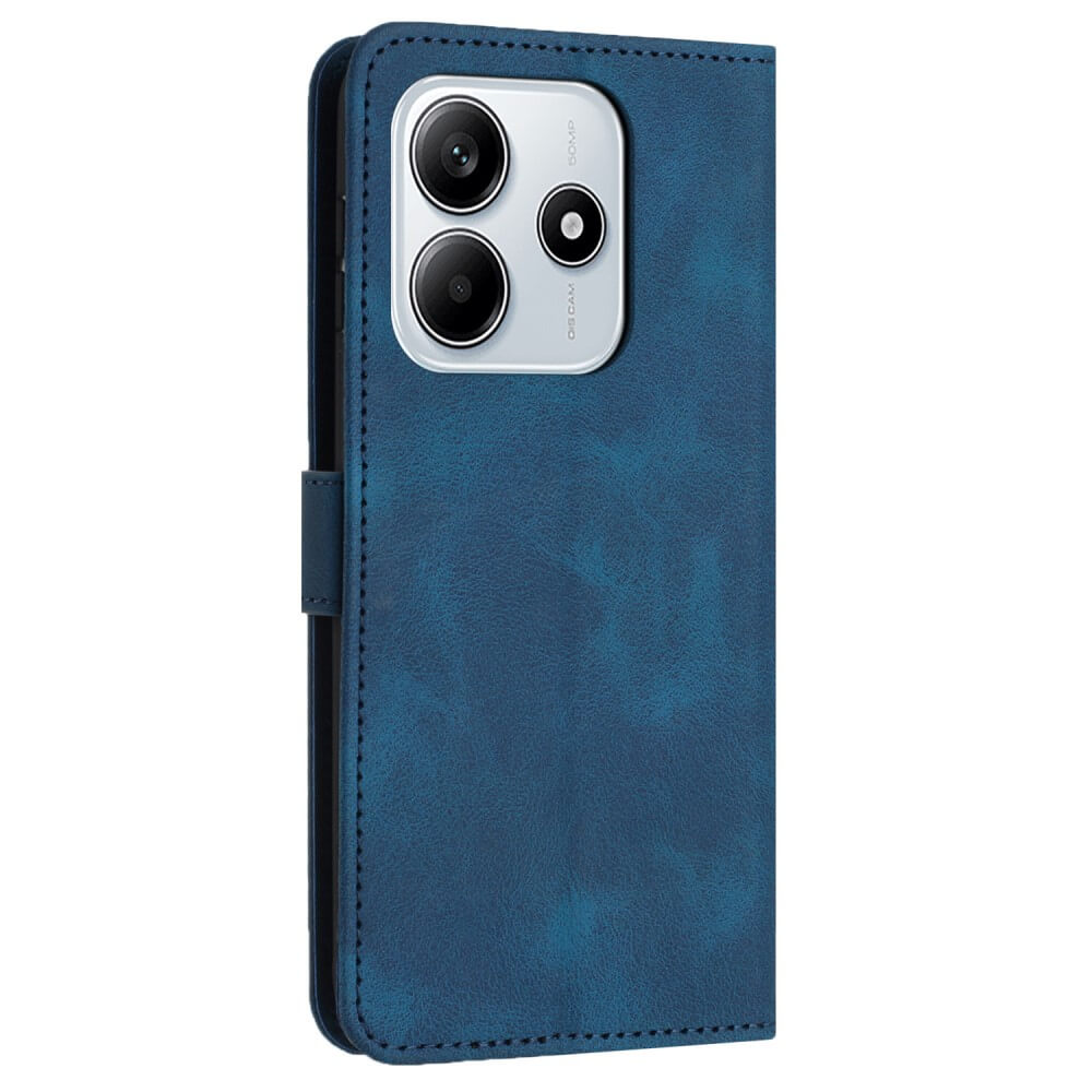 Xiaomi Redmi Note 14 5G - Custodia in pelle scamosciata dal design vintage