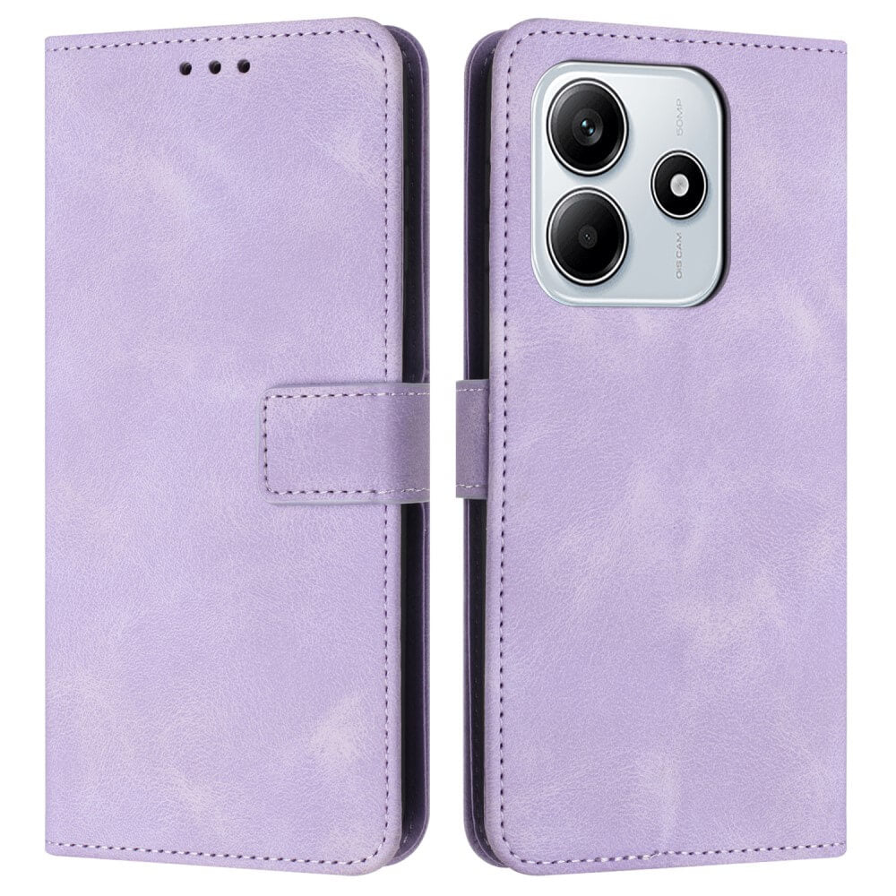 Xiaomi Redmi Note 14 5G - Custodia in pelle scamosciata dal design vintage