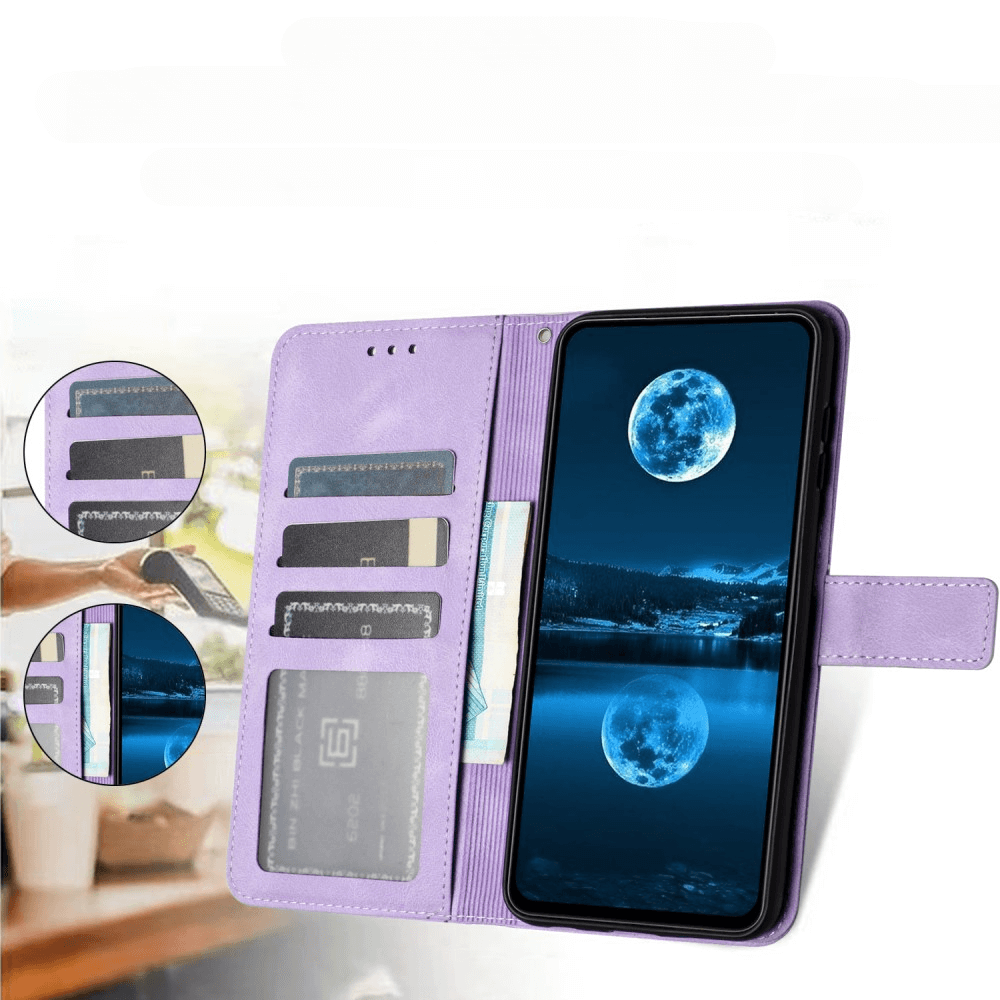 Xiaomi Redmi Note 14 5G - Custodia in pelle scamosciata dal design vintage