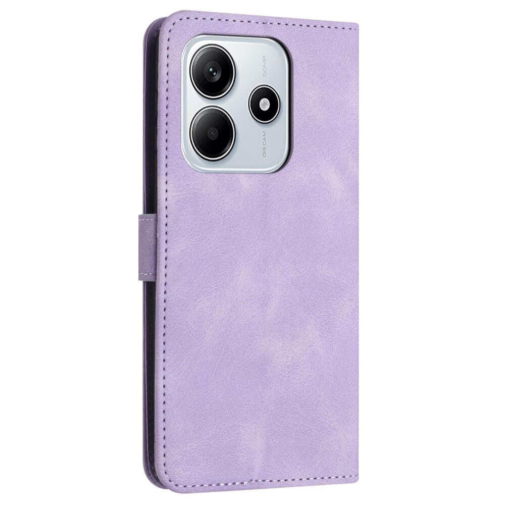 Xiaomi Redmi Note 14 5G - Custodia in pelle scamosciata dal design vintage