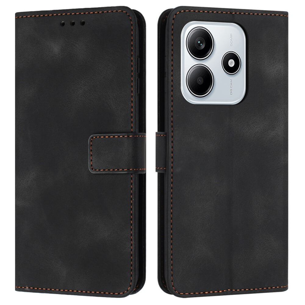 Xiaomi Redmi Note 14 5G - Custodia in pelle scamosciata dal design vintage