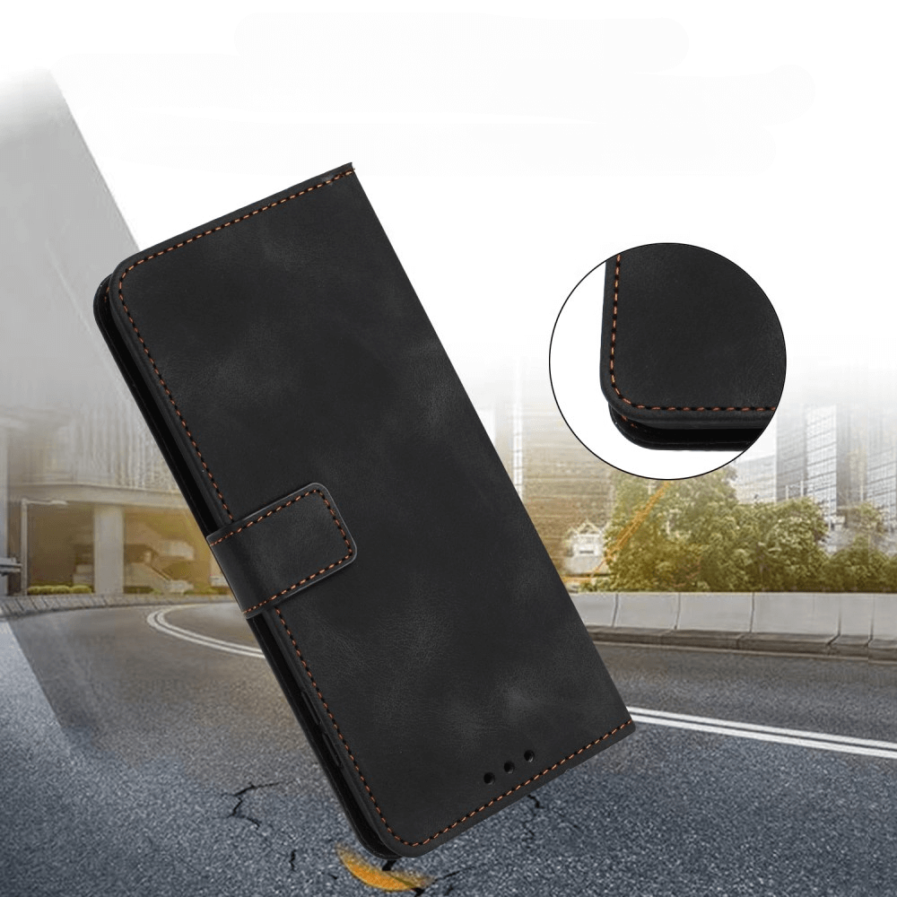 Xiaomi Redmi Note 14 5G - Custodia in pelle scamosciata dal design vintage