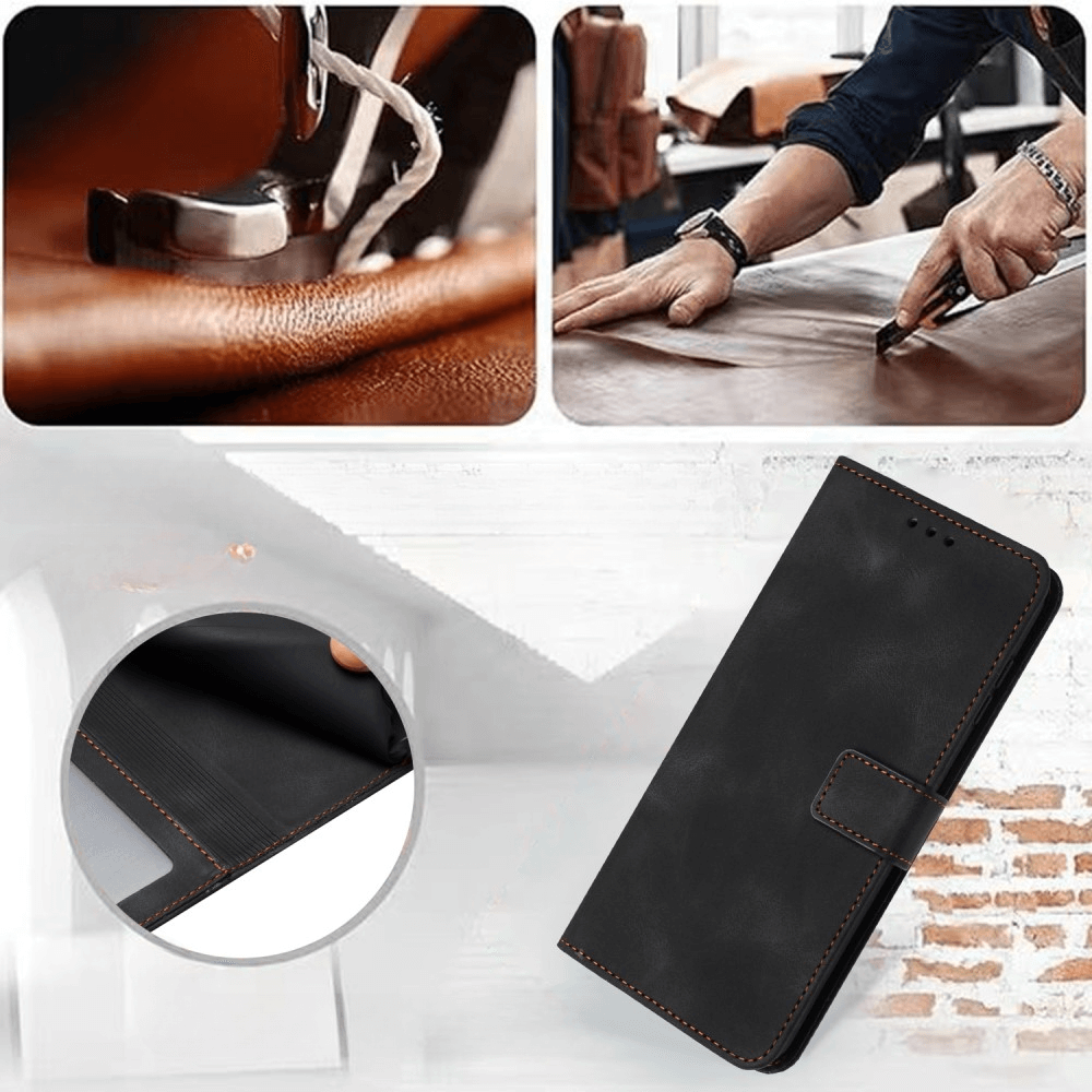 Xiaomi Redmi Note 14 5G - Custodia in pelle scamosciata dal design vintage