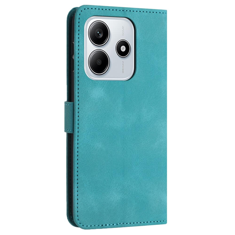 Xiaomi Redmi Note 14 5G - Custodia in pelle scamosciata dal design vintage
