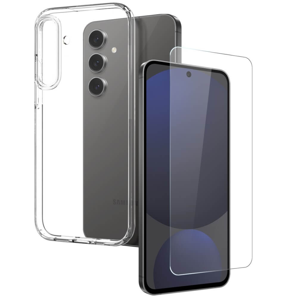 Galaxy S25+ Plus - NORTHJO Set Handyhülle und Panzerglas