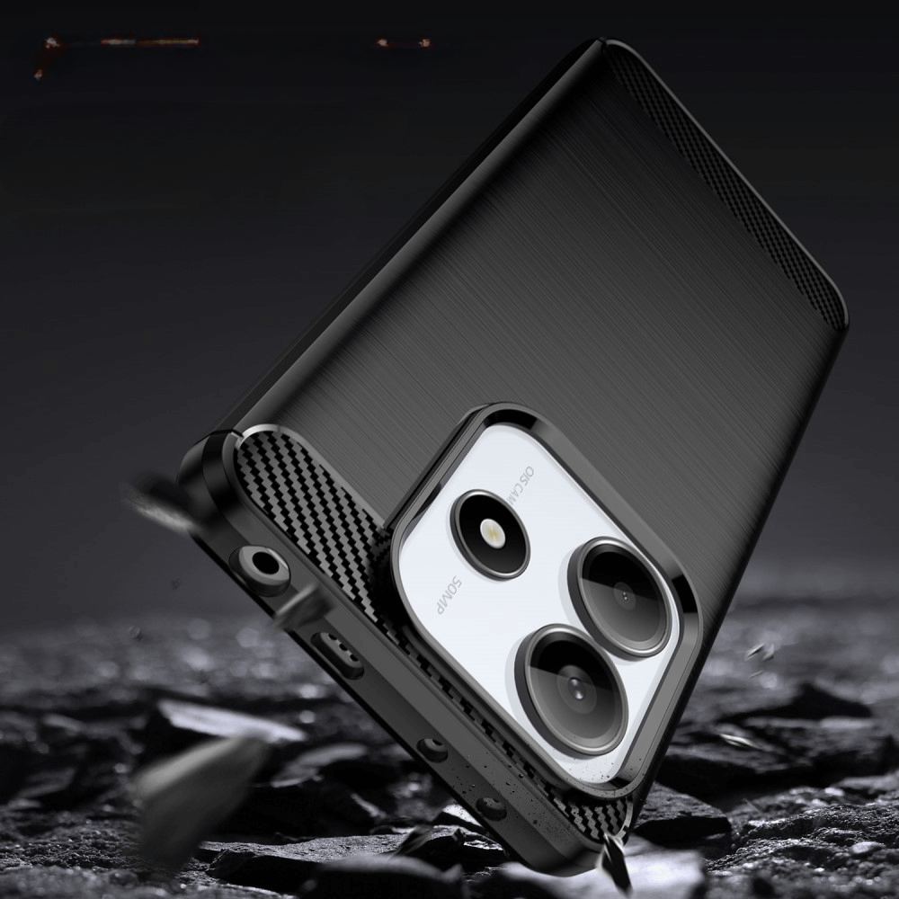 Xiaomi Redmi Note 14 5G - Metall Carbon Look Hülle