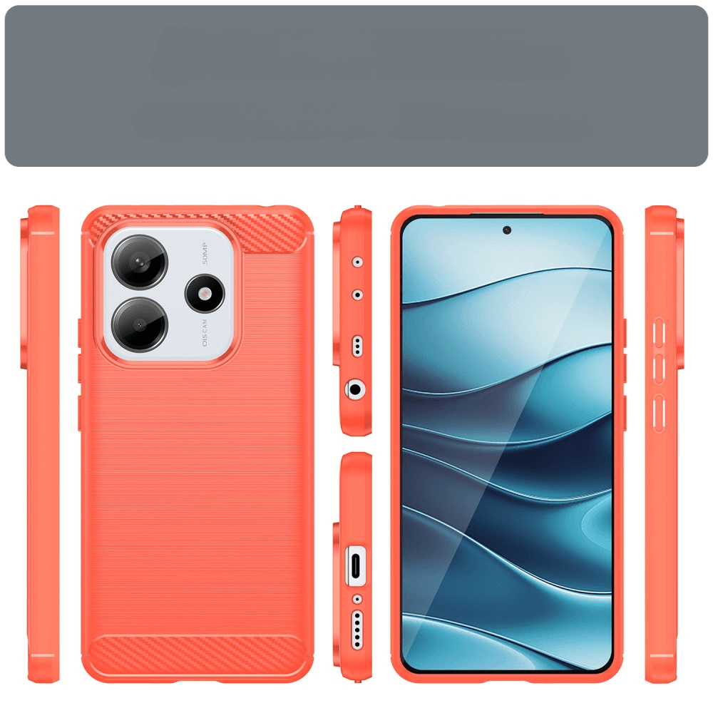 Xiaomi Redmi Note 14 5G - Metall Carbon Look Hülle
