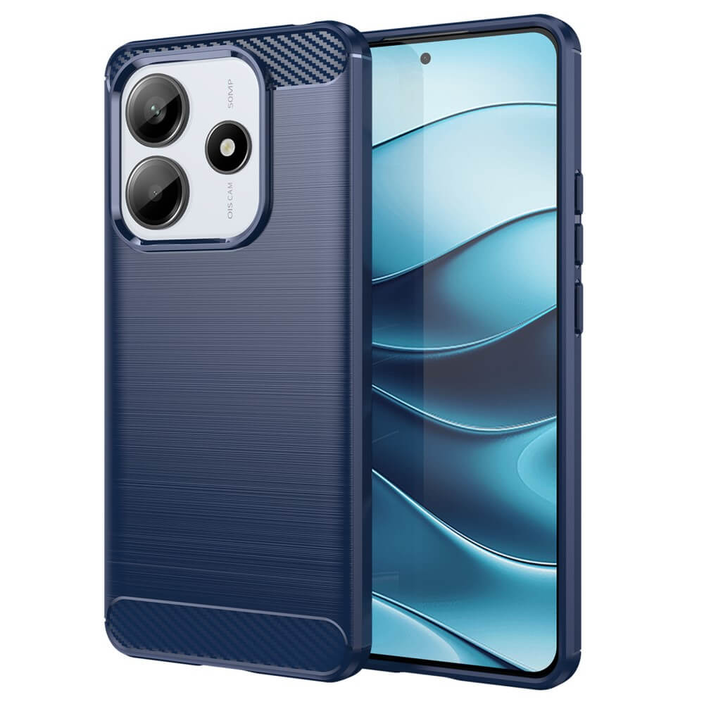 Xiaomi Redmi Note 14 5G - Metall Carbon Look Hülle