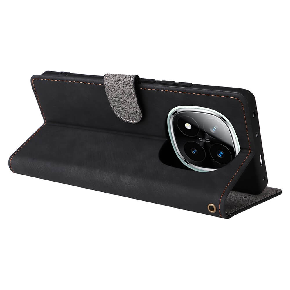 Xiaomi Redmi Note 14 Pro+ Plus / 14 Pro 5G / Poco X7 - Ledertasche mit RFID Blocker