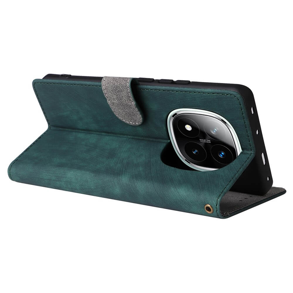 Xiaomi Redmi Note 14 Pro+ Plus / 14 Pro 5G / Poco X7 - Ledertasche mit RFID Blocker