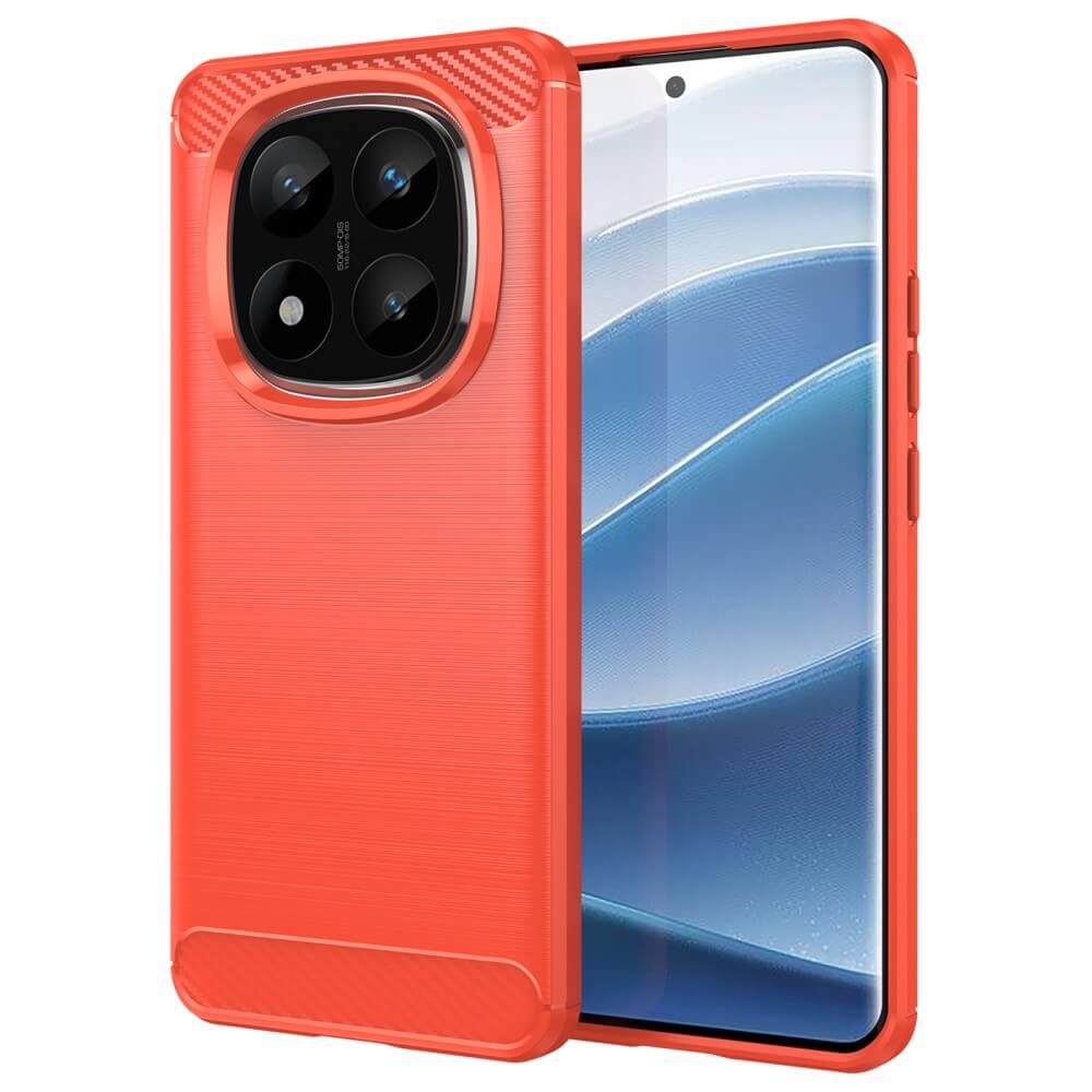 Xiaomi Redmi Note 14 Pro+ Plus - Metall Carbon Look Hülle