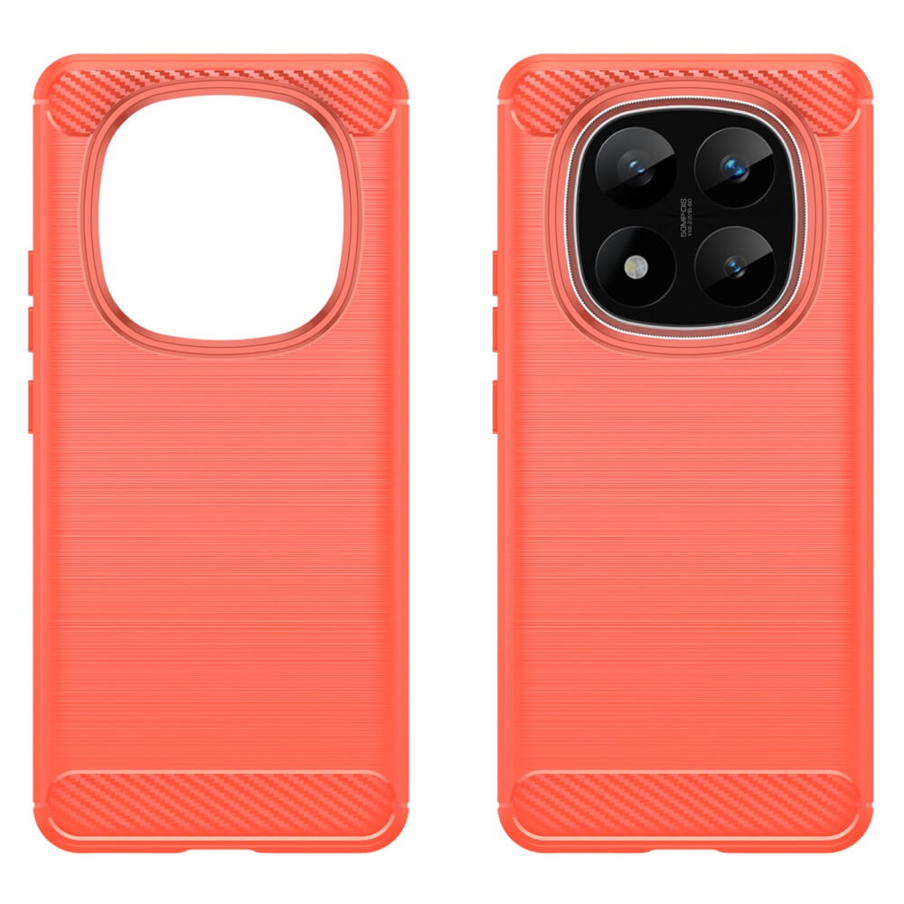 Xiaomi Redmi Note 14 Pro+ Plus - Metall Carbon Look Hülle