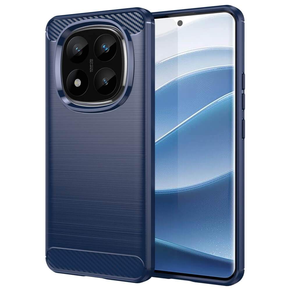 Xiaomi Redmi Note 14 Pro+ Plus - Metall Carbon Look Hülle