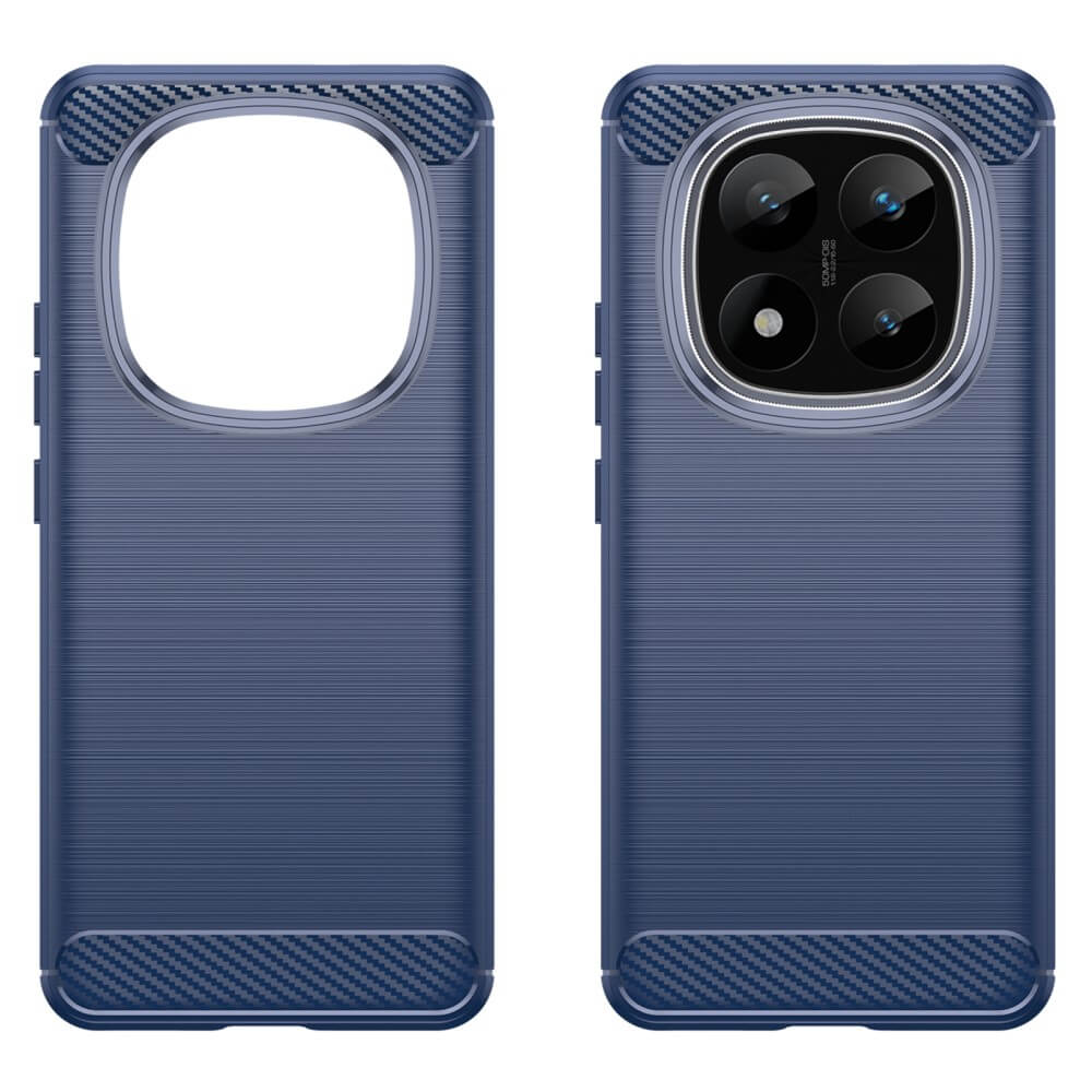 Xiaomi Redmi Note 14 Pro+ Plus - Metall Carbon Look Hülle