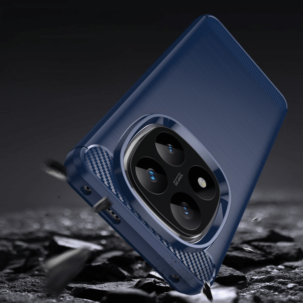 Xiaomi Redmi Note 14 Pro+ Plus - Metall Carbon Look Hülle