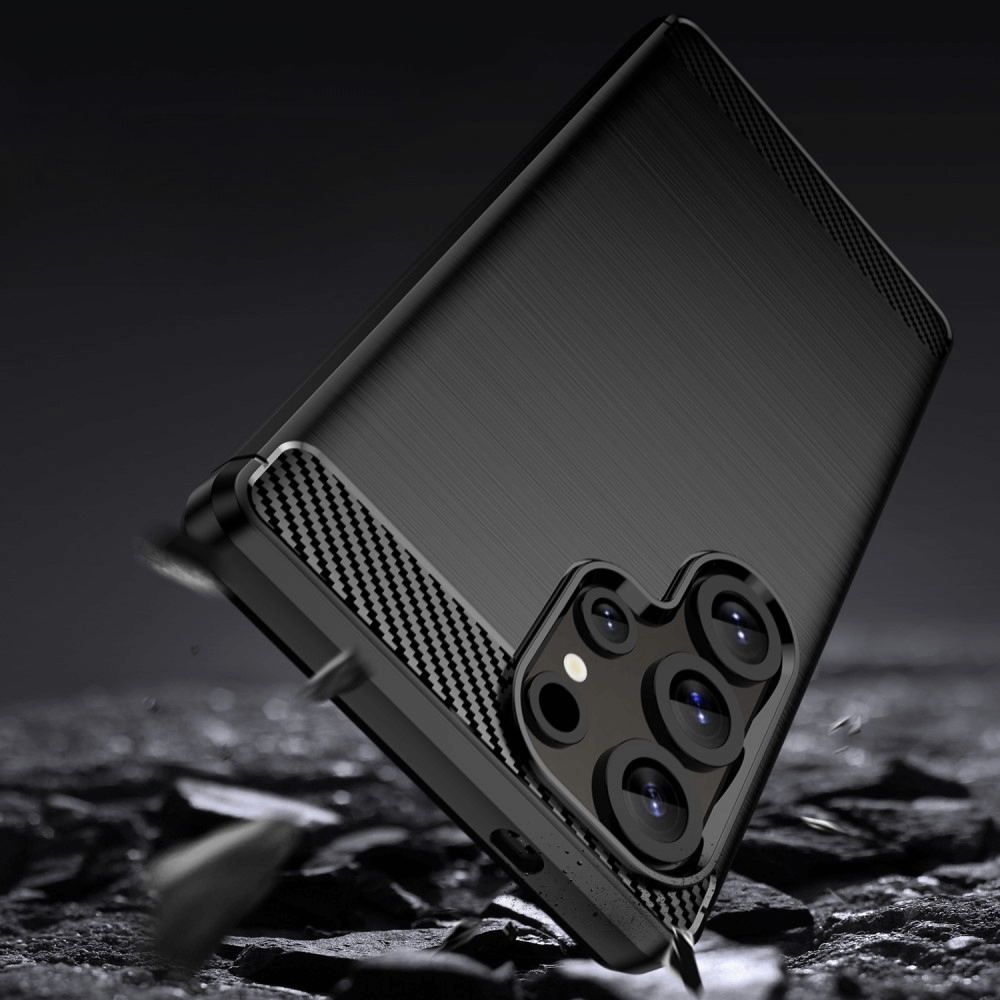 Galaxy S25 Ultra - Cover in look metallo carbonio