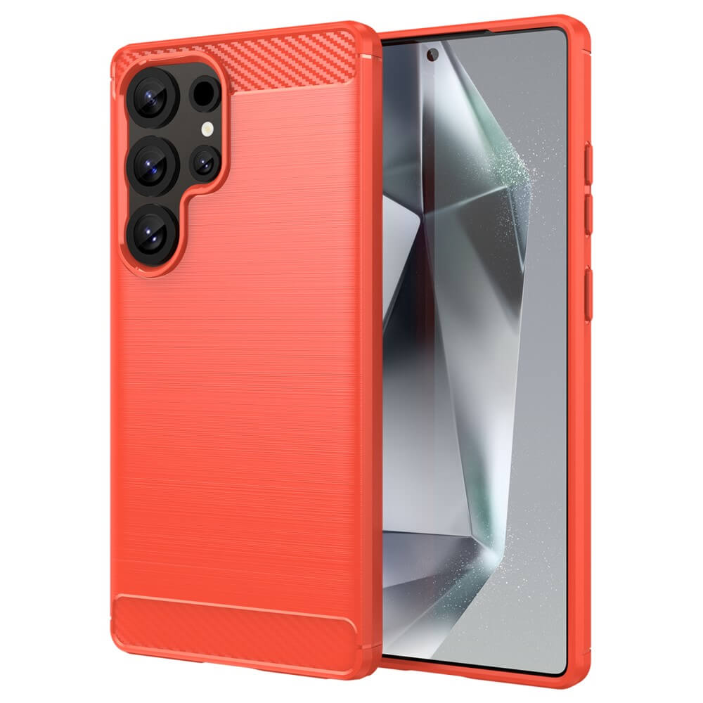 Galaxy S25 Ultra - Cover in look metallo carbonio