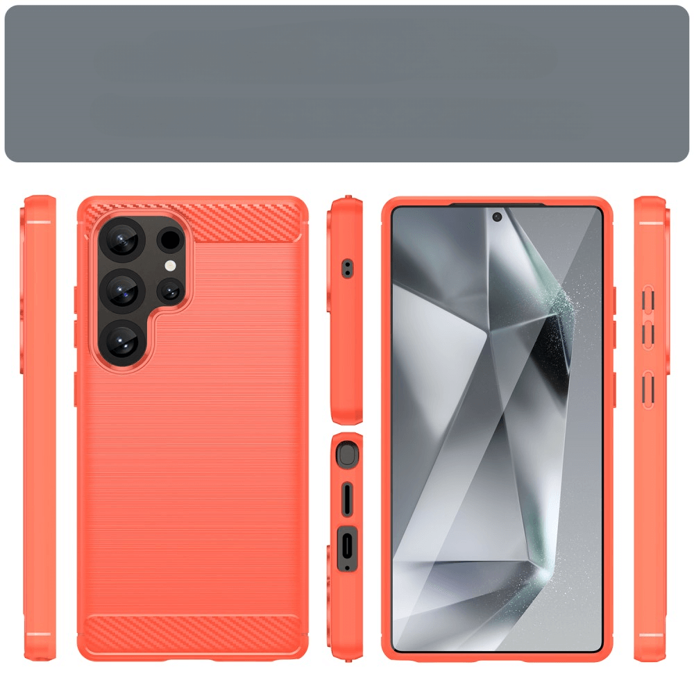 Galaxy S25 Ultra - Cover in look metallo carbonio