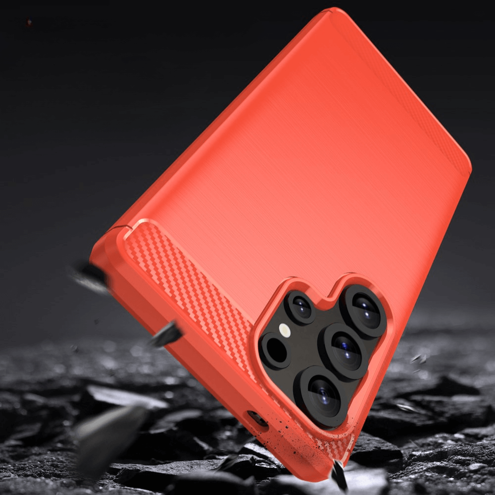 Galaxy S25 Ultra - Cover in look metallo carbonio