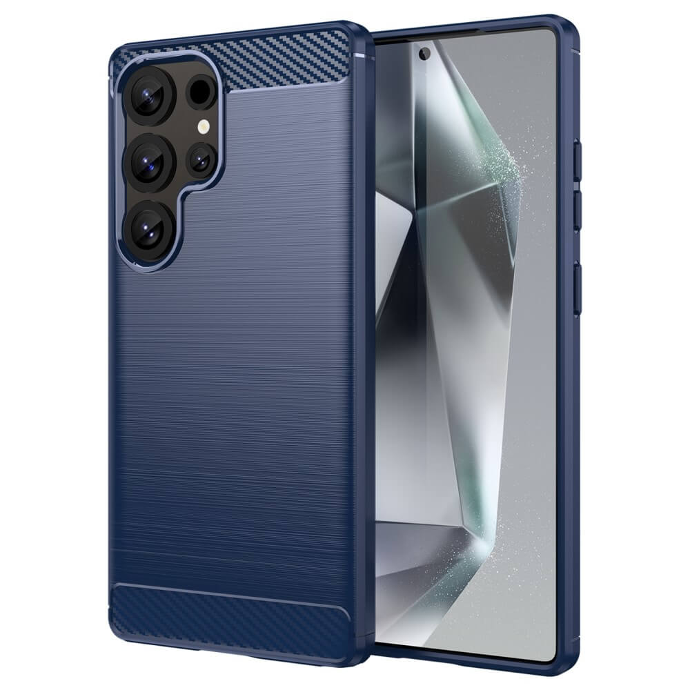 Galaxy S25 Ultra - Cover in look metallo carbonio