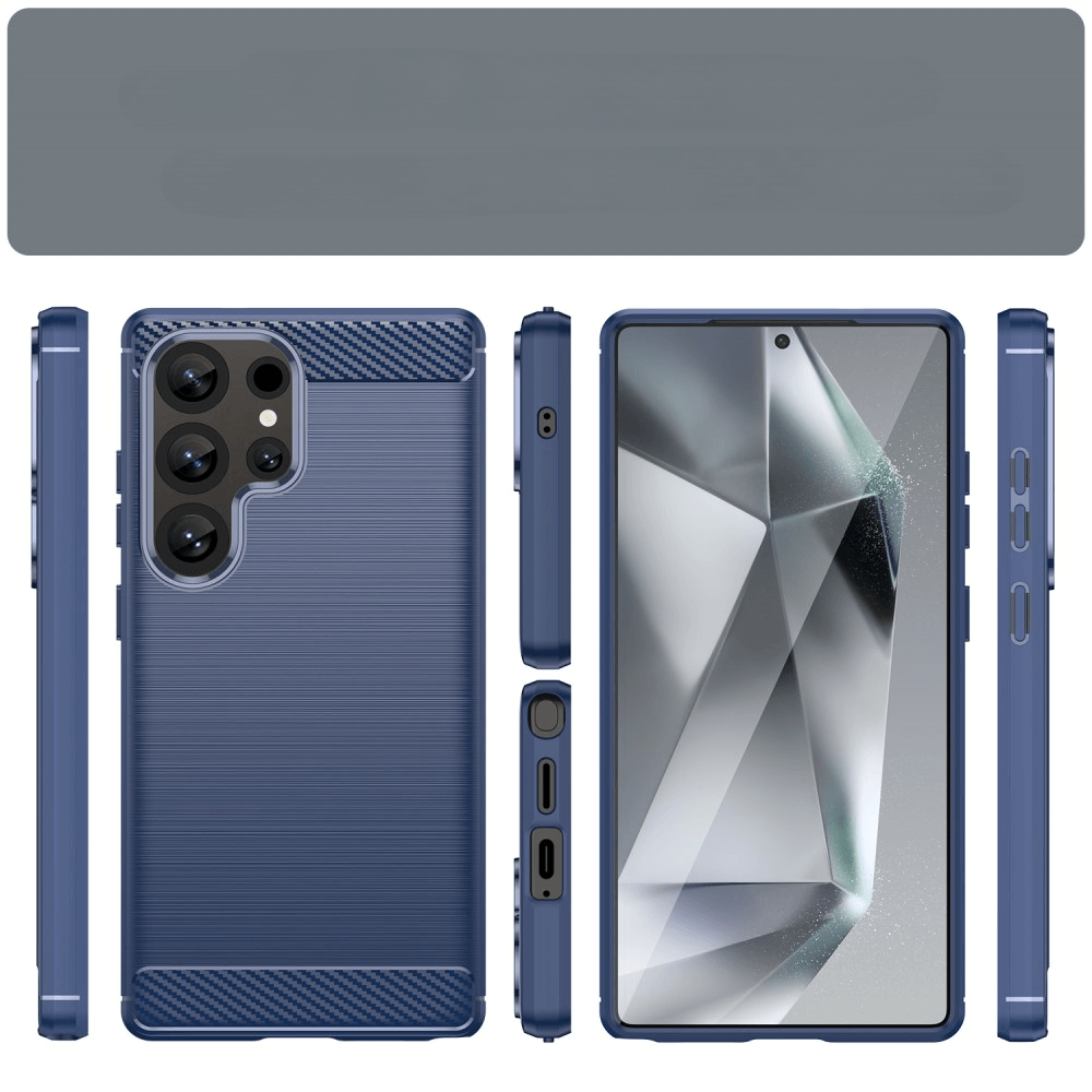 Galaxy S25 Ultra - Cover in look metallo carbonio