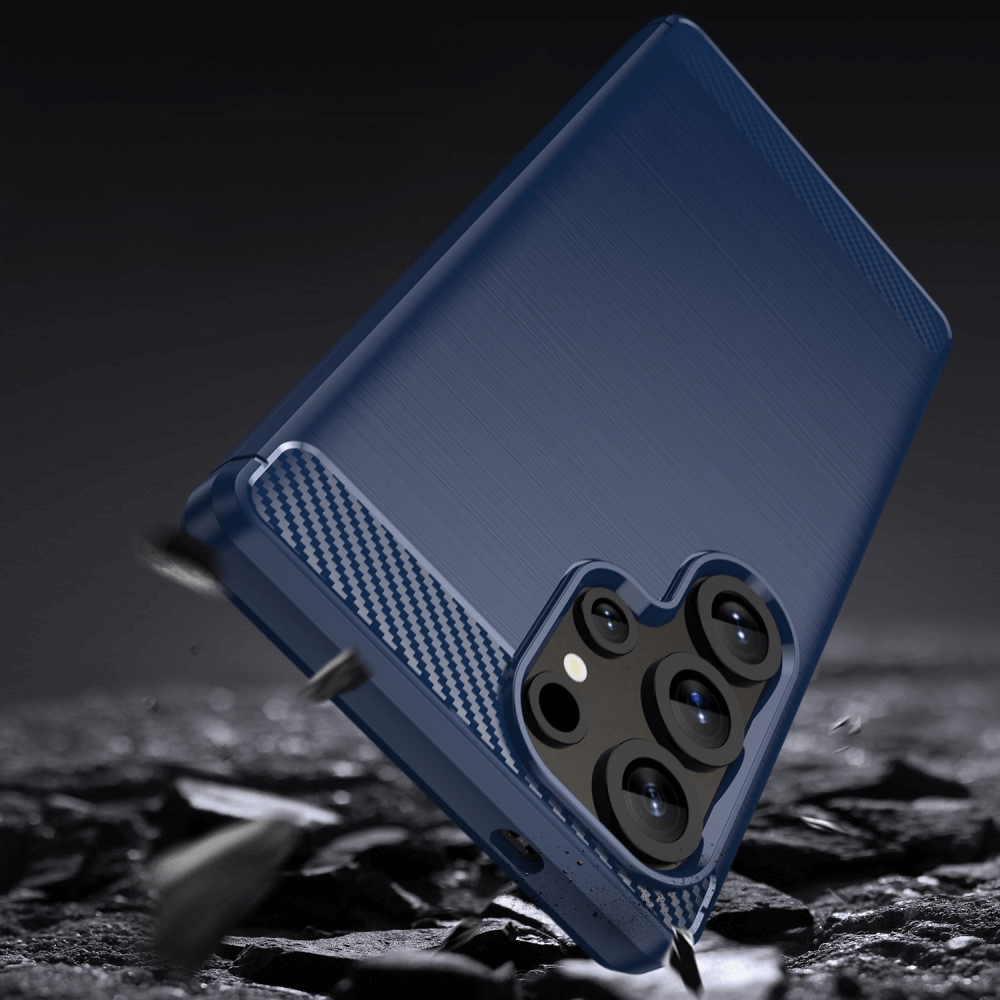 Galaxy S25 Ultra - Cover in look metallo carbonio