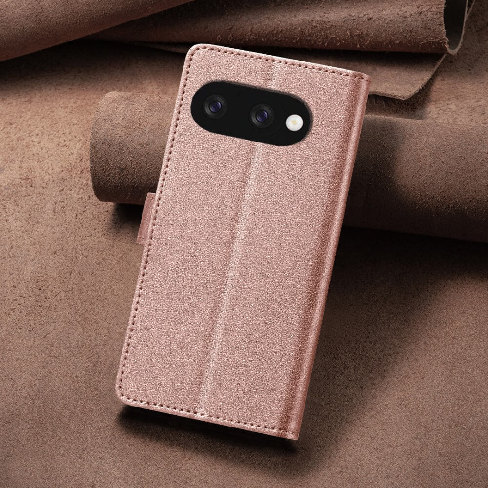 Google Pixel 9a - Custodia in pelle BINFEN con blocco RFID