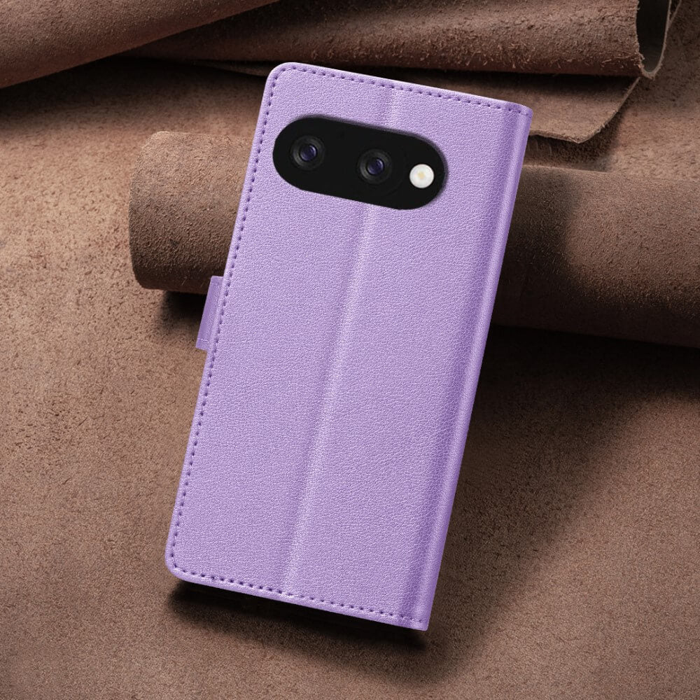 Google Pixel 9a - Custodia in pelle BINFEN con blocco RFID