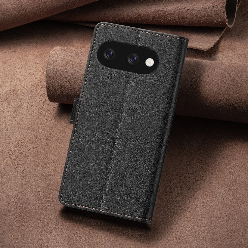 Google Pixel 9a - Custodia in pelle BINFEN con blocco RFID