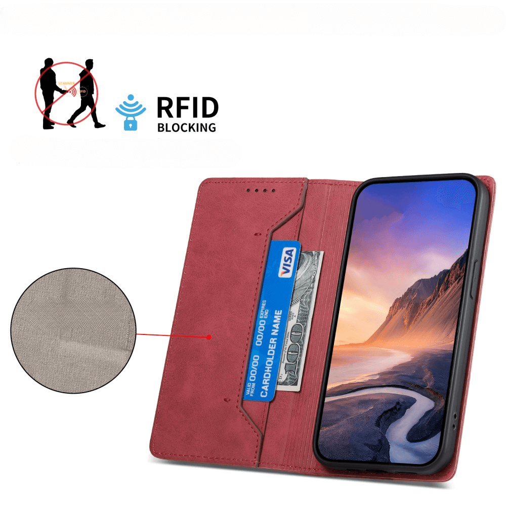 Xiaomi Redmi Note 14 Pro 5G / Poco X7 - Flip Case mit RFID Blocker