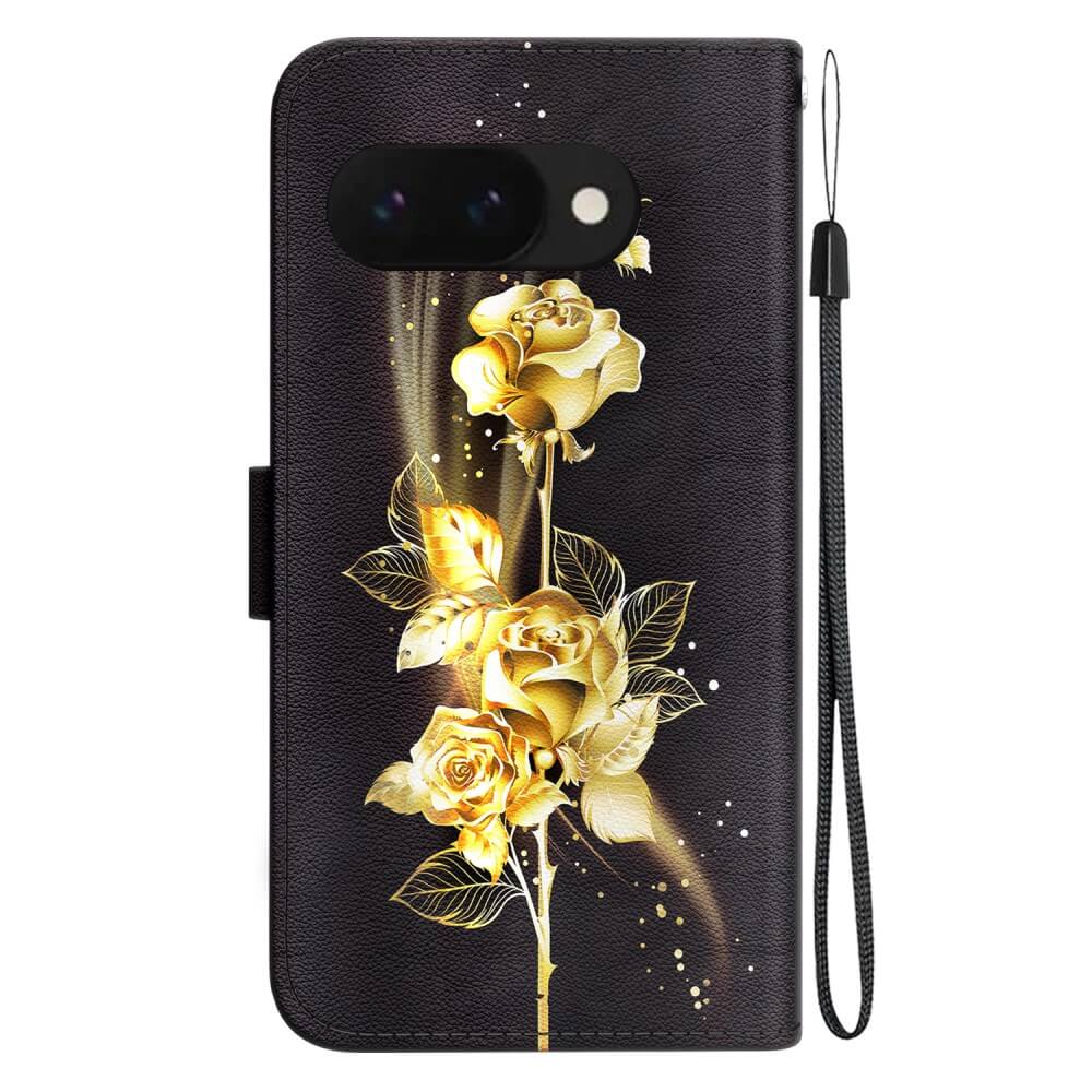 Google Pixel 9a - Wallet Case with Flower Motif