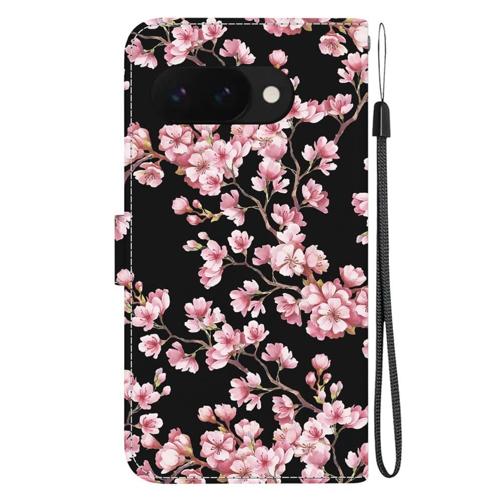 Google Pixel 9a - Wallet Case with Flower Motif